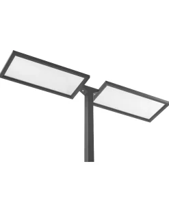 Lampa podłogowa LED SCULPTOR Z czujnikiem ruchu Metal Czarny