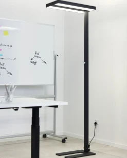 Lampa podłogowa LED TAURUS Ze ściemniaczem Metal Czarny