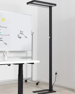 Lampa podłogowa LED TAURUS Ze ściemniaczem Metal Czarny