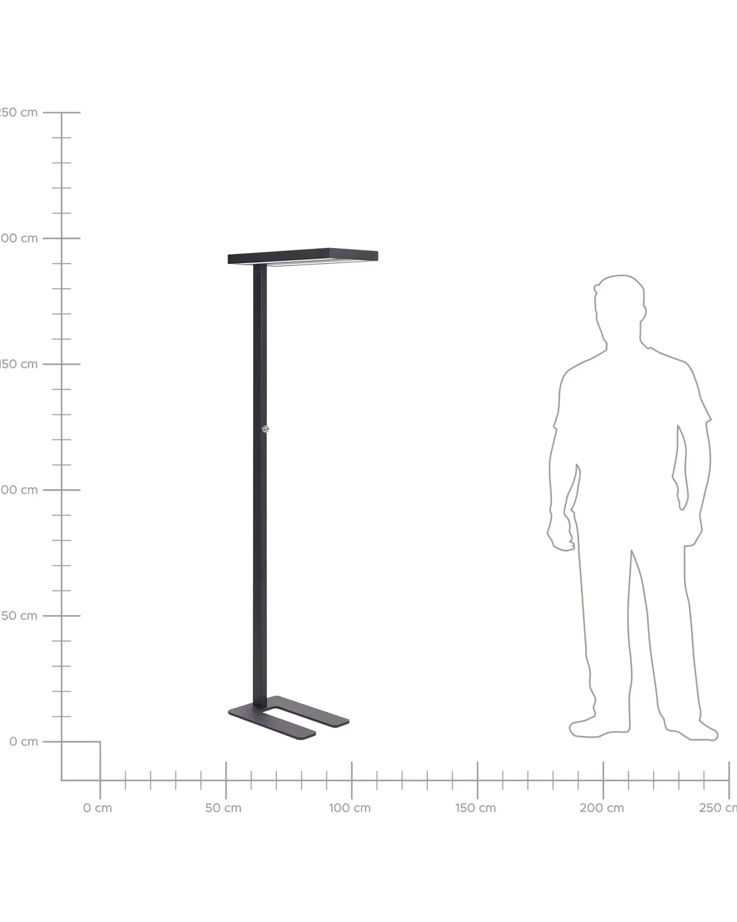Lampa podłogowa LED TAURUS Ze ściemniaczem Metal Czarny