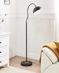 Lampa podłogowa LENNON Regulowana Metal Czarny