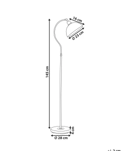 Lampa podłogowa LENNON Regulowana Metal Jasnobeżowy