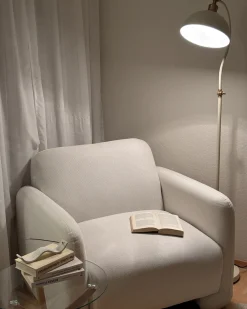 Lampa podłogowa LENNON Regulowana Metal Jasnobeżowy