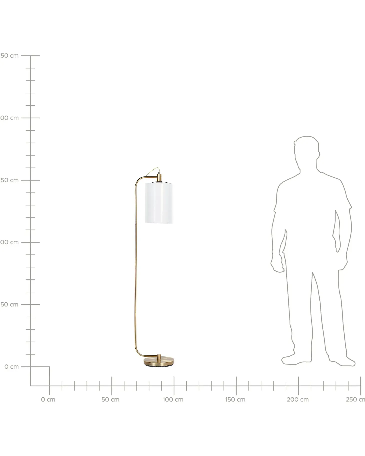 Lampa podłogowa LIBERIA Metal Miedziany