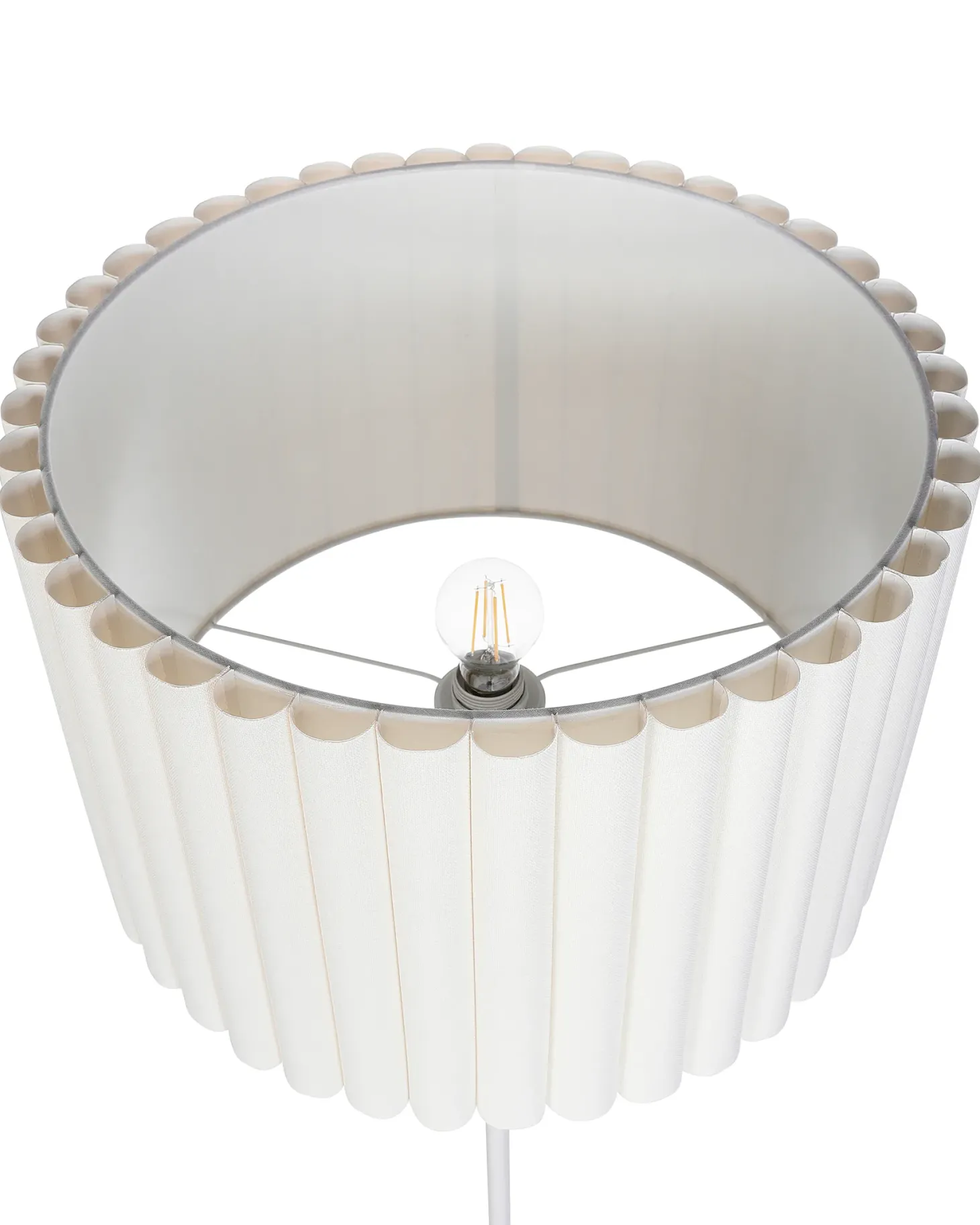Lampa podłogowa LOURENS Metal Złamana biel