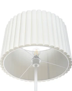 Lampa podłogowa LOURENS Metal Złamana biel