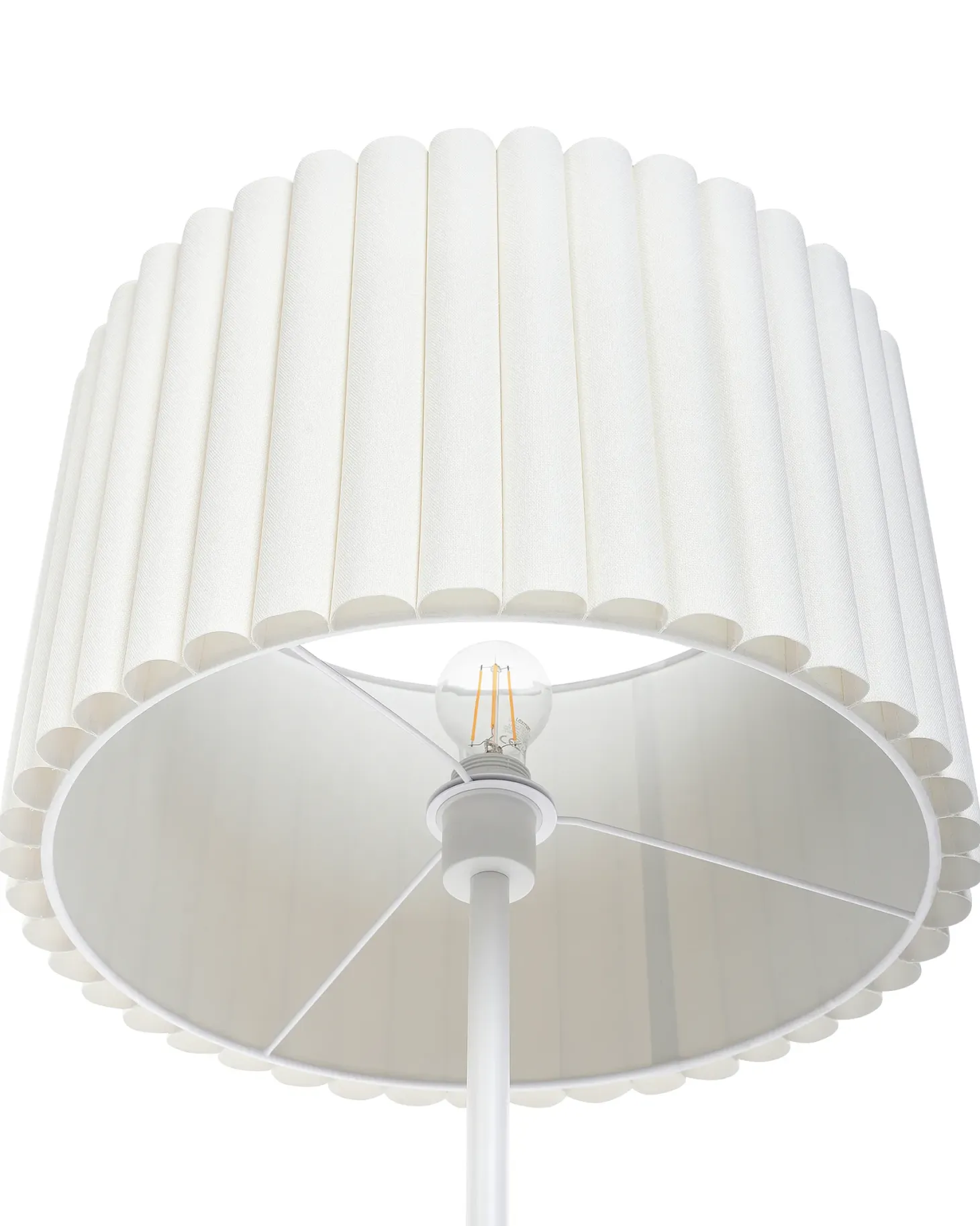 Lampa podłogowa LOURENS Metal Złamana biel