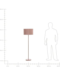 Lampa podłogowa LOURENS Metal Jasnobrązowy