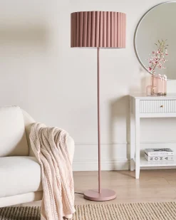 Lampa podłogowa LOURENS Metal Jasnobrązowy