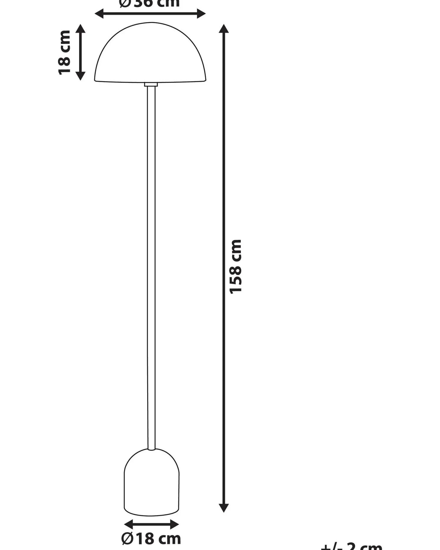 Lampa podłogowa MACASIA Metal Miedziany