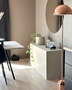 Lampa podłogowa MACASIA Metal Miedziany