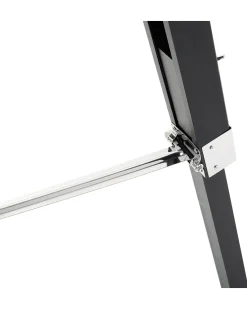 Lampa podłogowa MADEIRA Drewno sosnowe Czarny