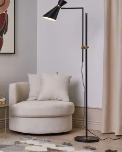 Lampa podłogowa MELAWI Metal Czarny