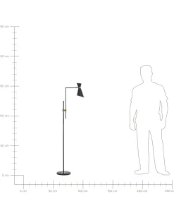 Lampa podłogowa MELAWI Metal Czarny