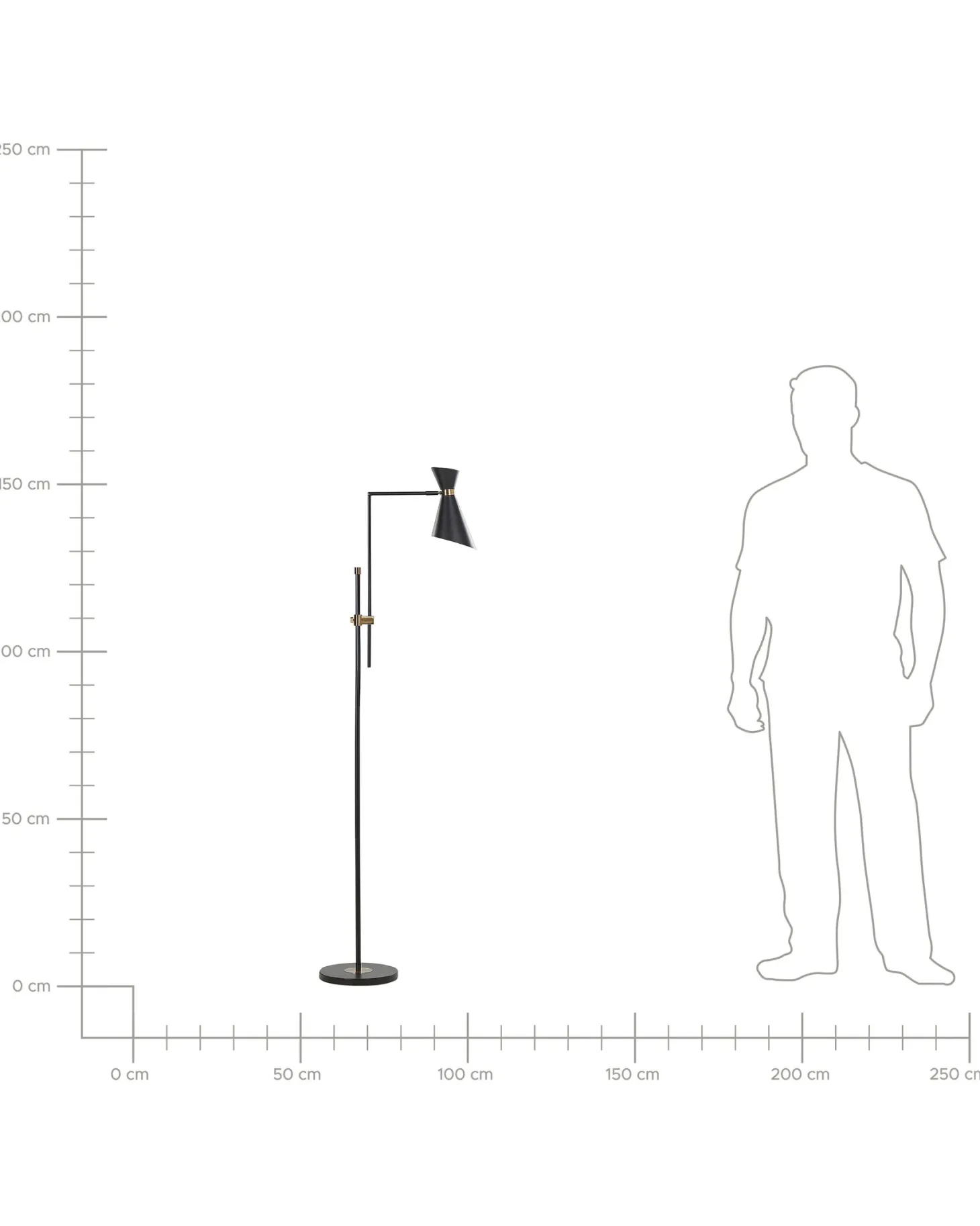 Lampa podłogowa MELAWI Metal Czarny