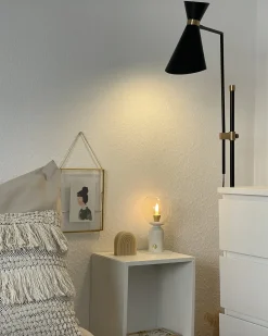Lampa podłogowa MELAWI Metal Czarny