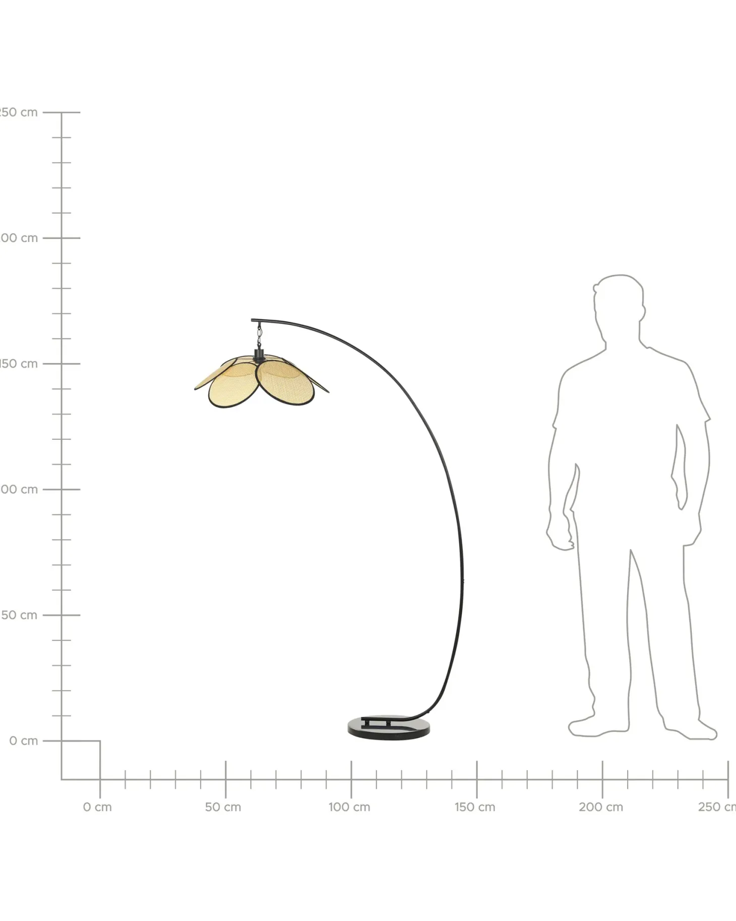 Lampa podłogowa MERRICA Metal Czarny