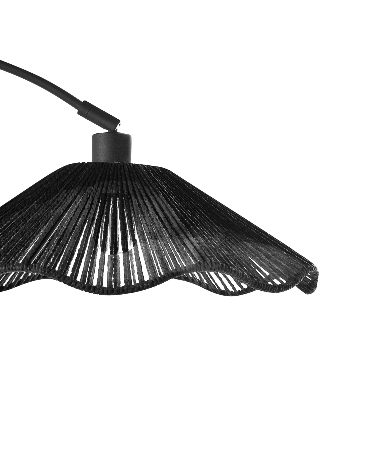 Lampa podłogowa MIGORI Papier Czarny