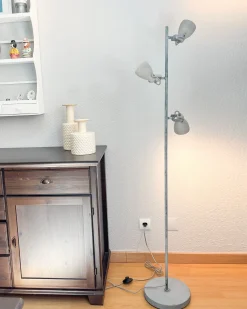 Lampa podłogowa MISTAGO Regulowana Beton Szary