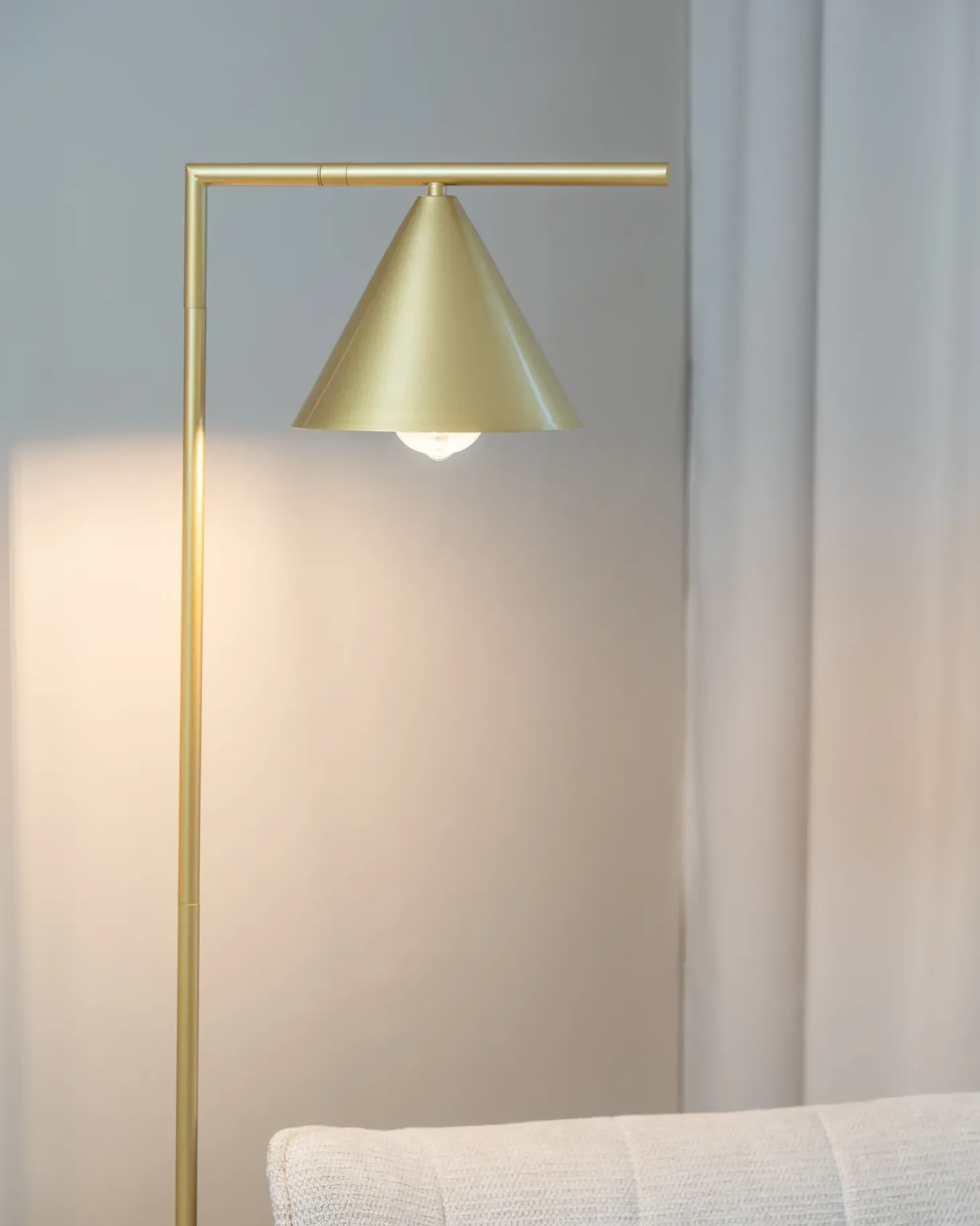Lampa podłogowa MOCAL Metal Złoty