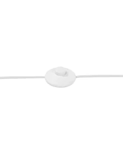 Lampa podłogowa NITRA Drewno dębowe Biały