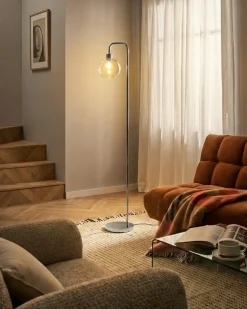 Lampa podłogowa OKAVANGO Metal Srebrny