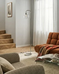 Lampa podłogowa OKAVANGO Metal Srebrny