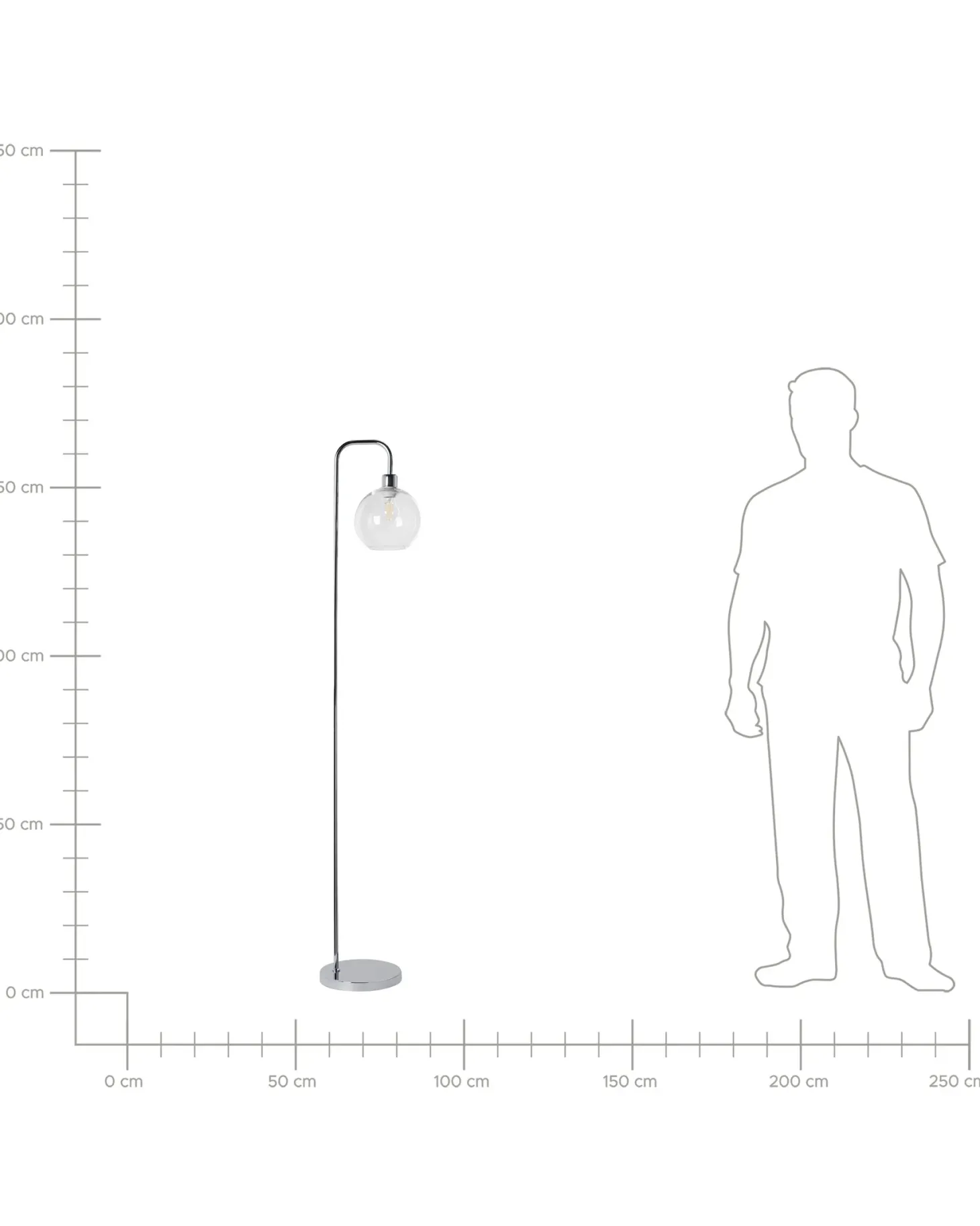 Lampa podłogowa OKAVANGO Metal Srebrny