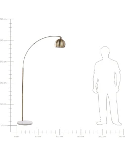 Lampa podłogowa PAROO Metal Mosiężny