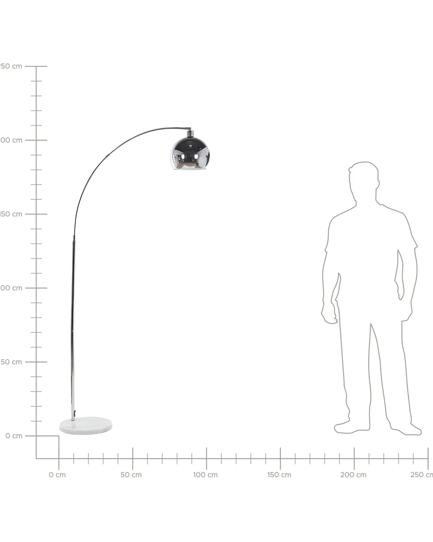 Lampa podłogowa PAROO Metal Srebrny