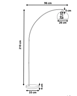 Lampa podłogowa PAROO Metal Srebrny
