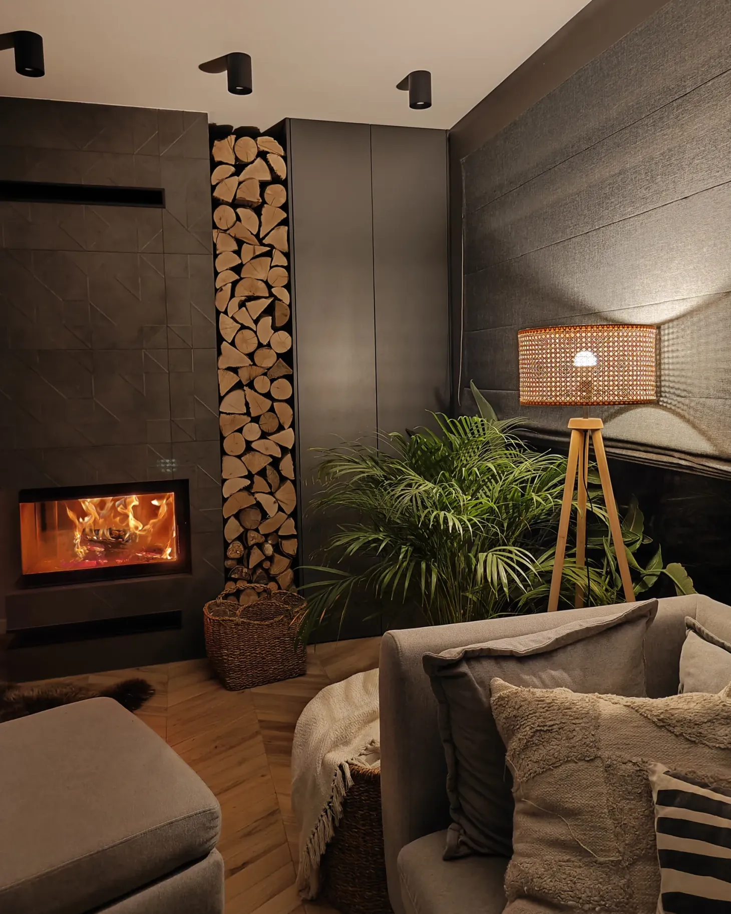 Lampa podłogowa PENTON Rattan Naturalny
