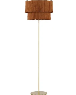 Lampa podłogowa PERISTERI Metal Brązowy