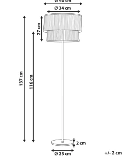 Lampa podłogowa PERISTERI Metal Brązowy