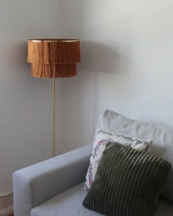 Lampa podłogowa PERISTERI Metal Brązowy