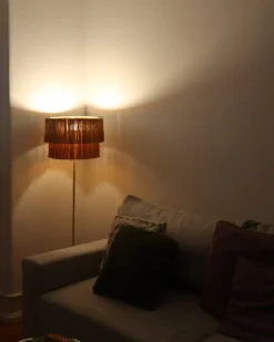 Lampa podłogowa PERISTERI Metal Brązowy