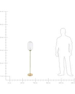 Lampa podłogowa PORTERO Metal Złoty