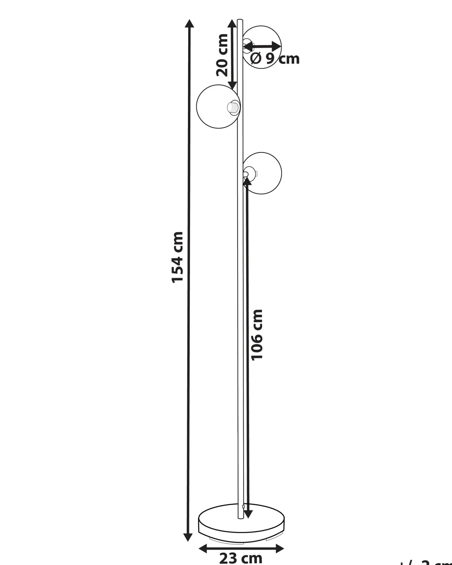 Lampa podłogowa RAMIS Metal Srebrny