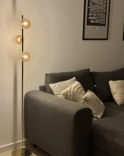 Lampa podłogowa RAMIS Metal Złoty