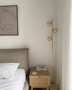 Lampa podłogowa RAMIS Metal Złoty