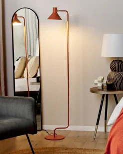 Lampa podłogowa RIMAVA Regulowana Metal Pomarańczowy