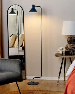 Lampa podłogowa RIMAVA Regulowana Metal Niebieski
