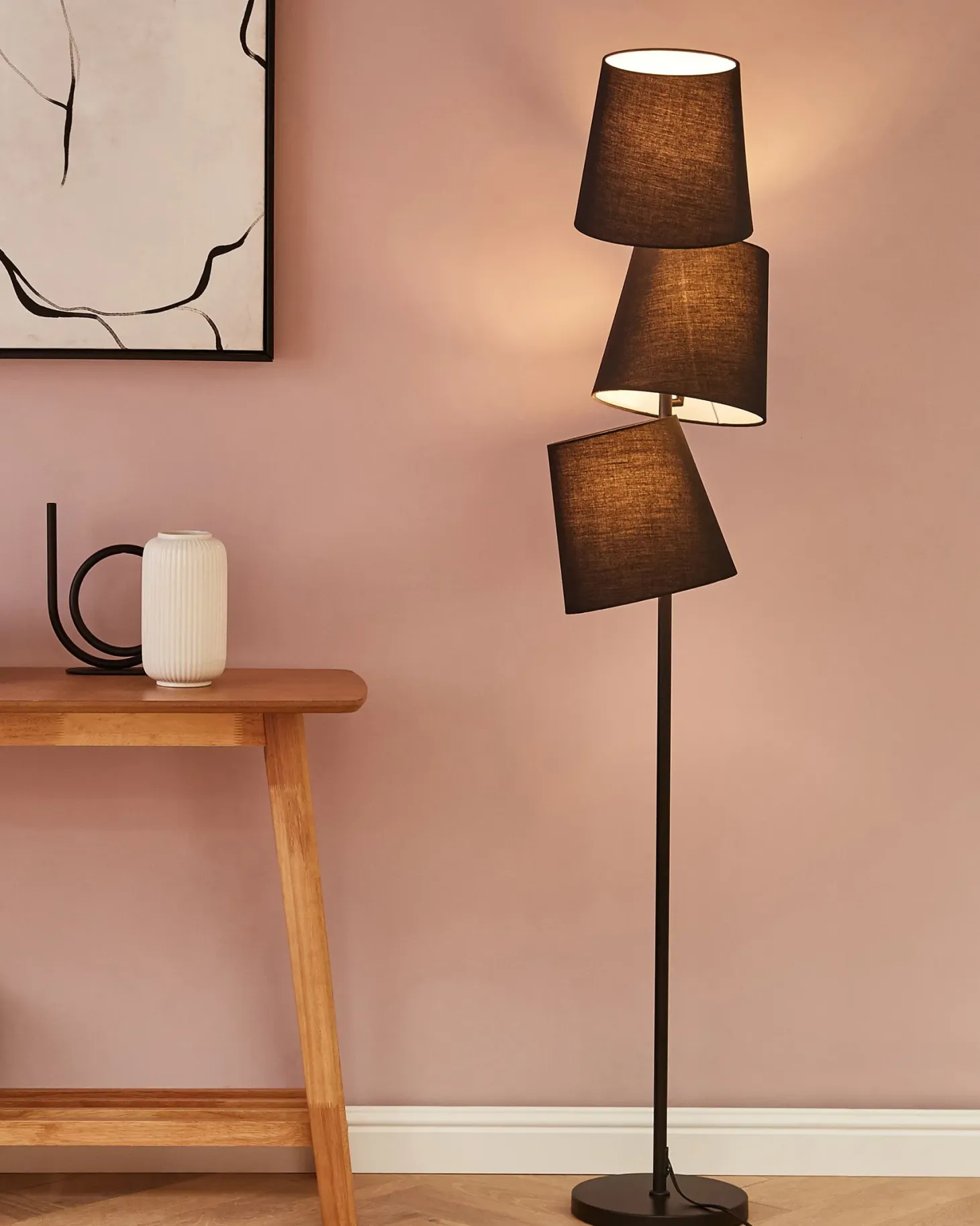 Lampa podłogowa RIO GRANDE Metal Czarny