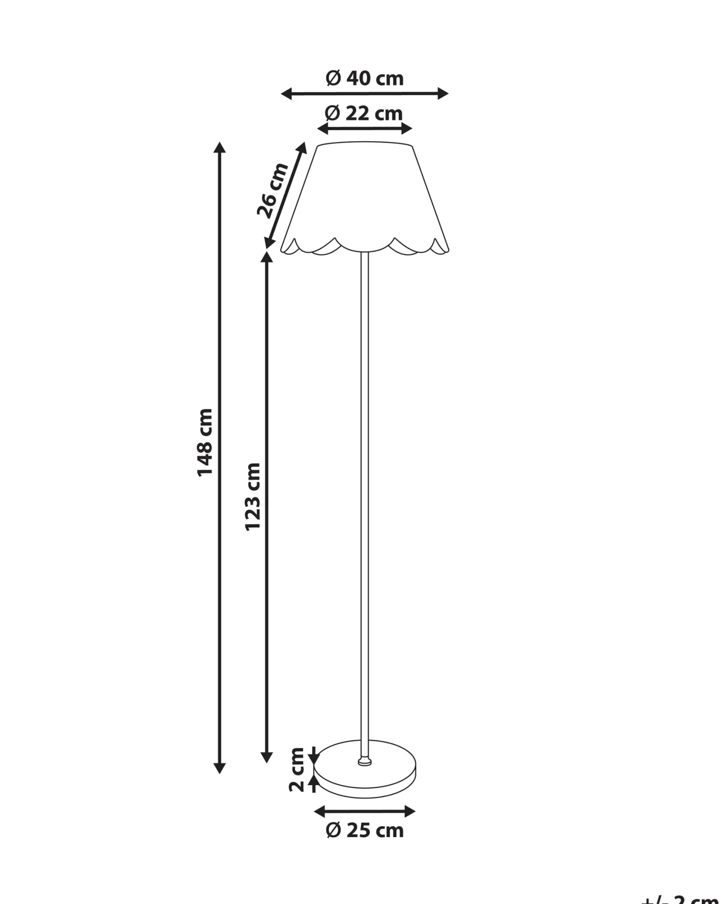 Lampa podłogowa SALM Rattan Naturalny