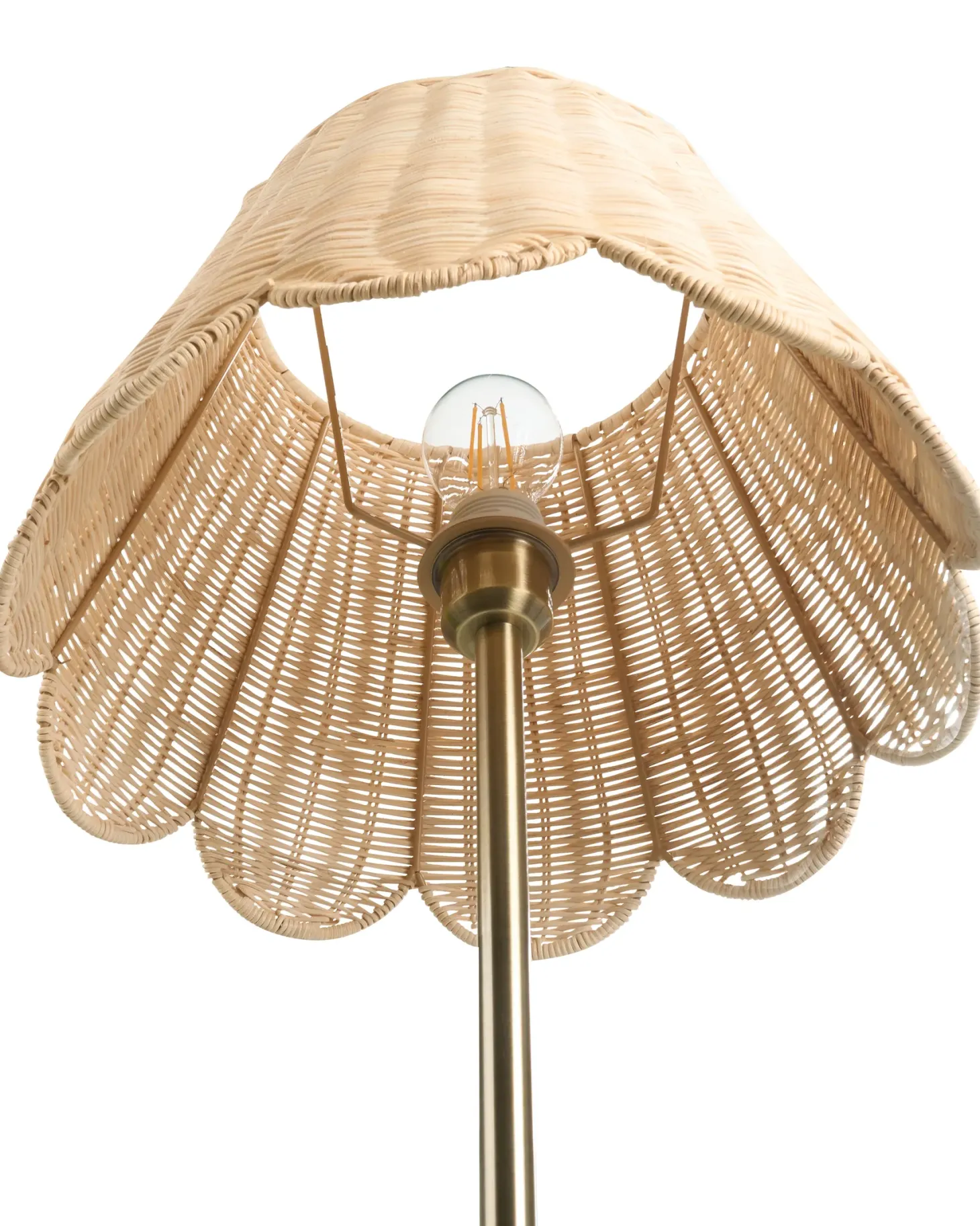 Lampa podłogowa SALM Rattan Naturalny