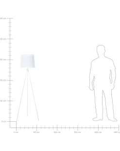 Lampa podłogowa SAMBRA Metal Biały
