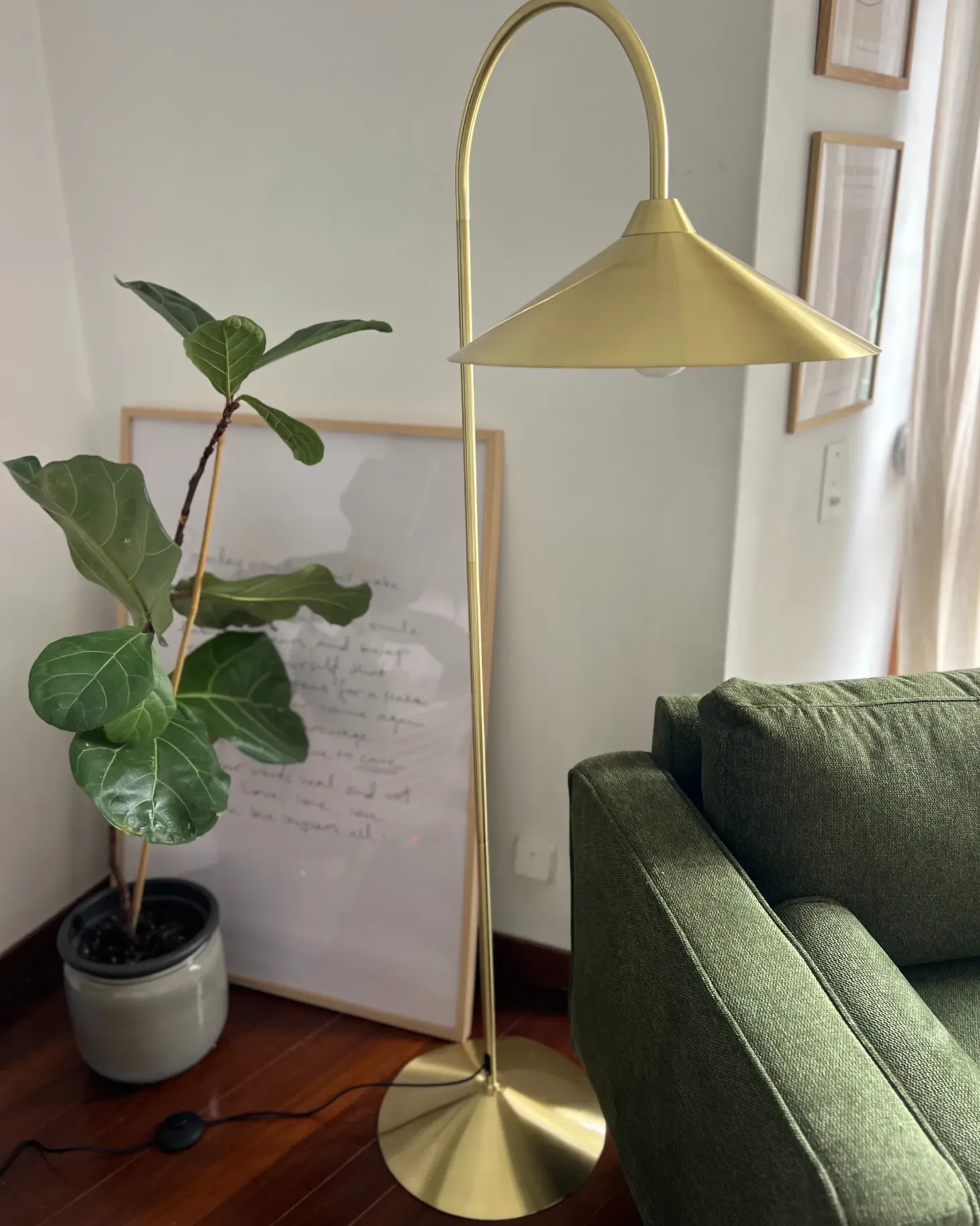 Lampa podłogowa SAVEGRE Metal Złoty