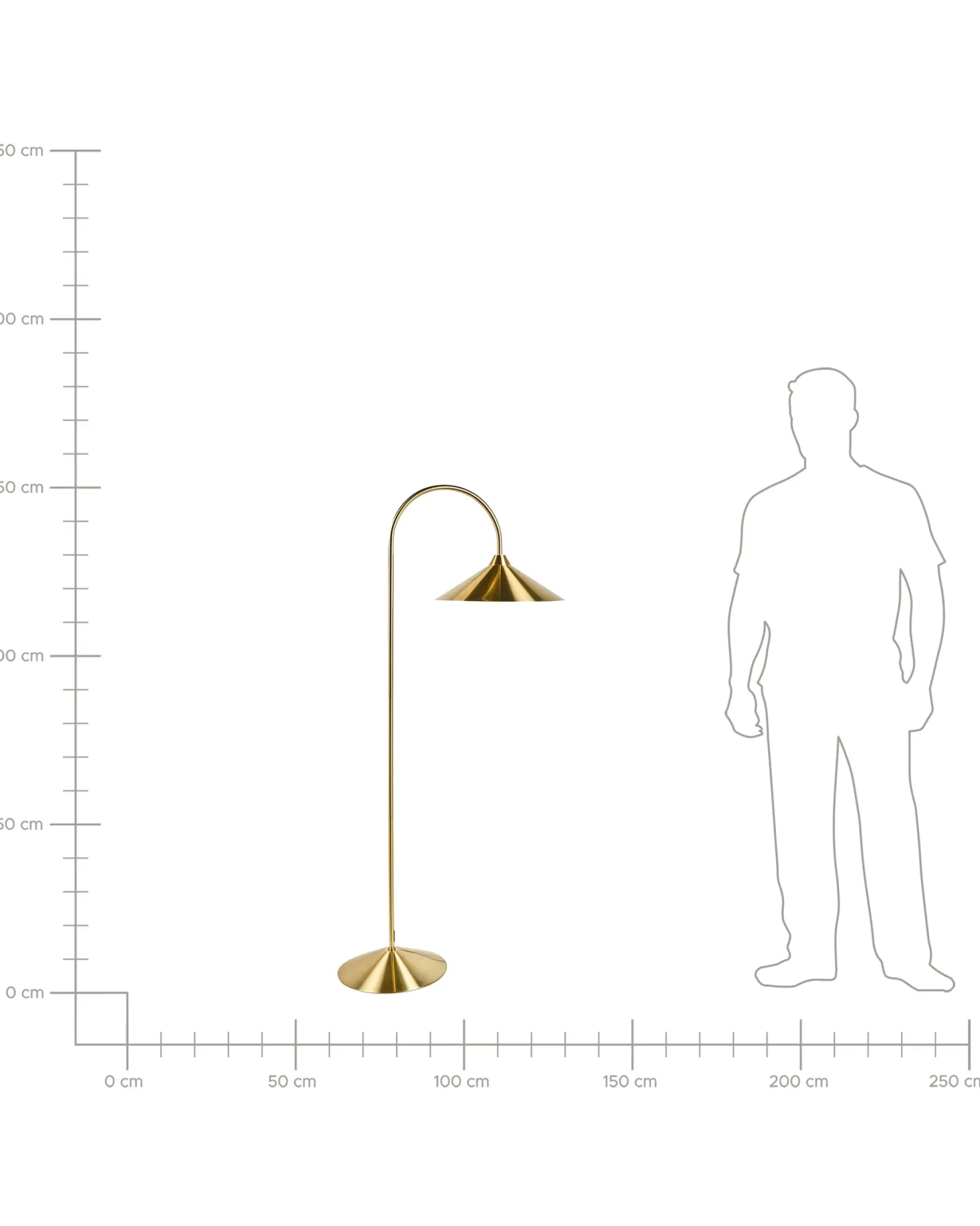 Lampa podłogowa SAVEGRE Metal Złoty