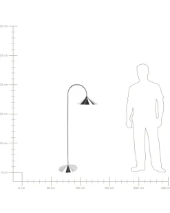 Lampa podłogowa SAVEGRE Metal Srebrny
