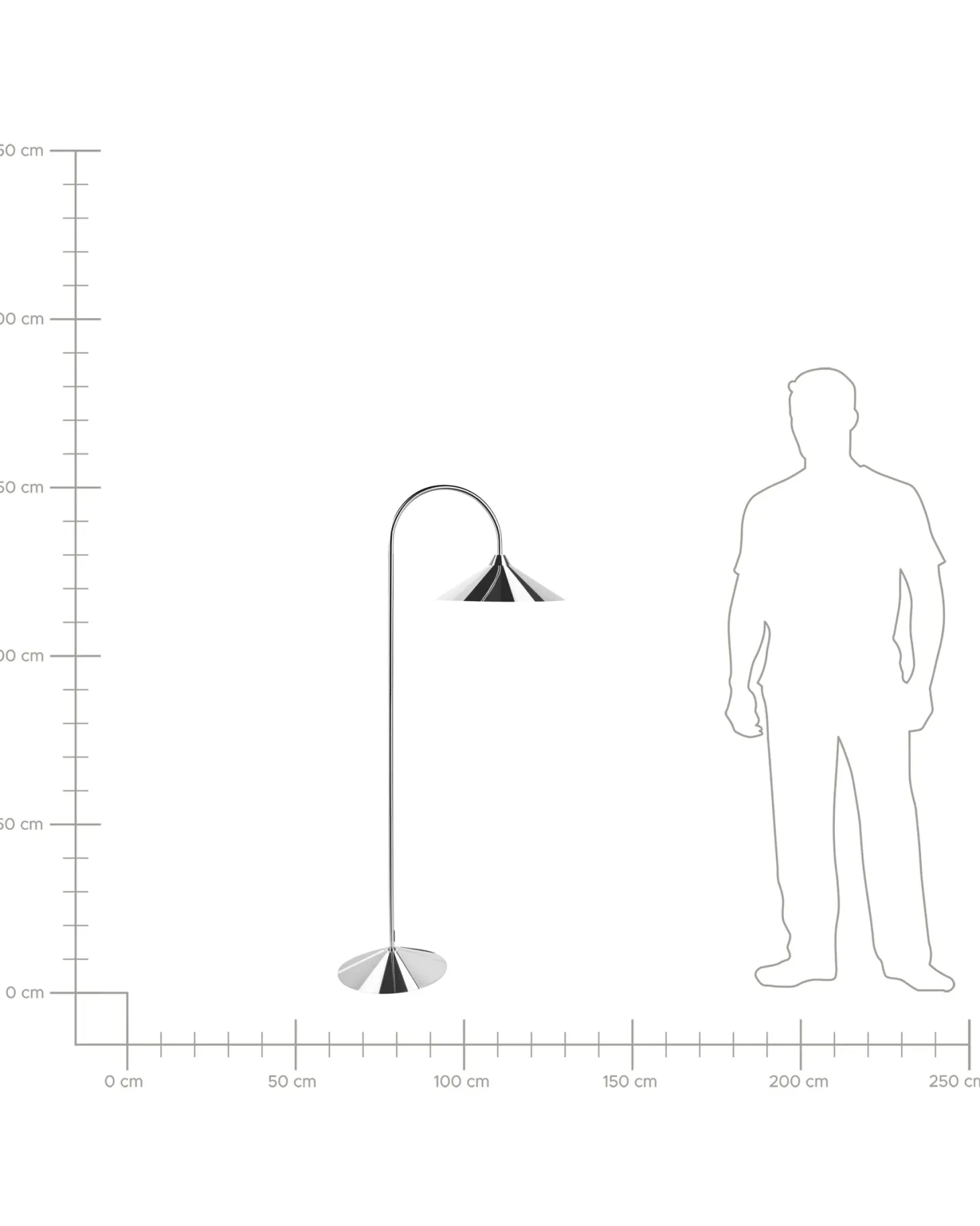 Lampa podłogowa SAVEGRE Metal Srebrny